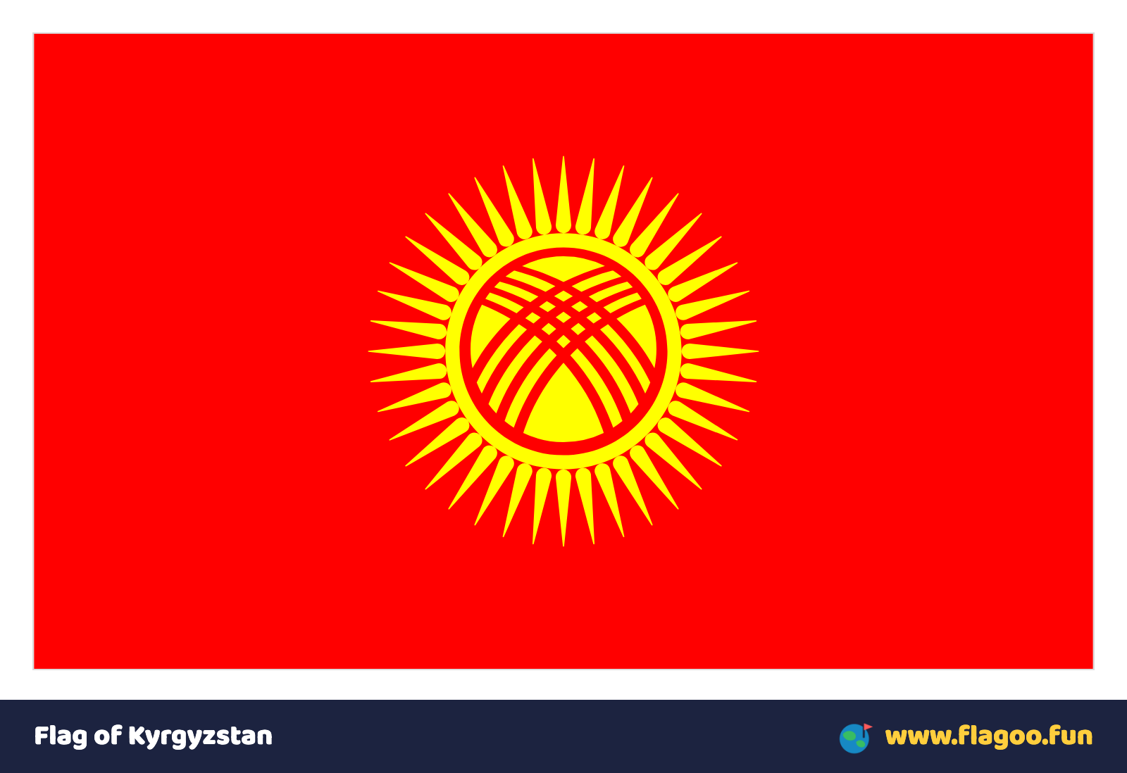Flag of Kyrgyzstan