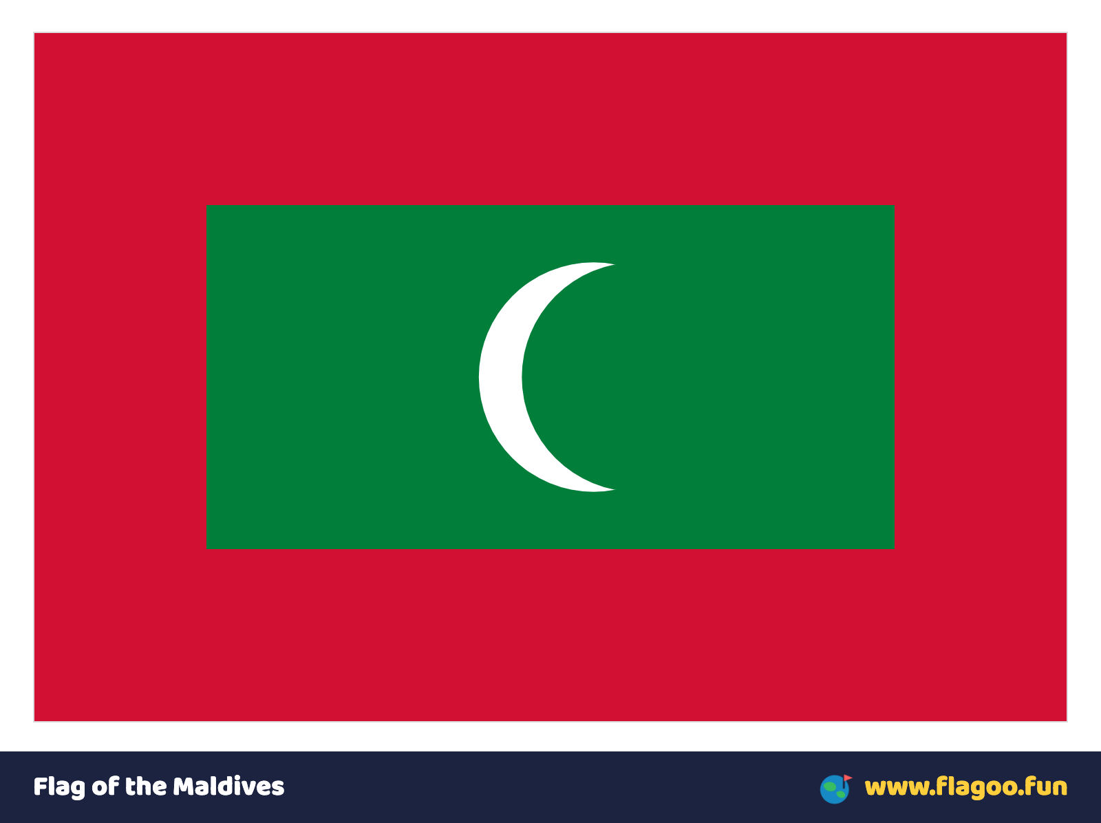 Flag of the Maldives