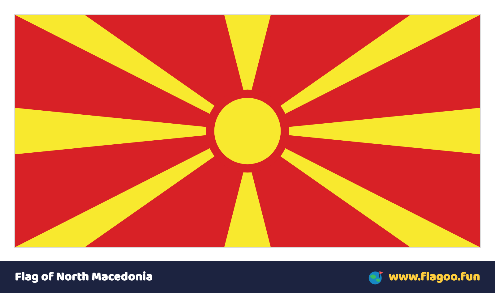Flag of North Macedonia
